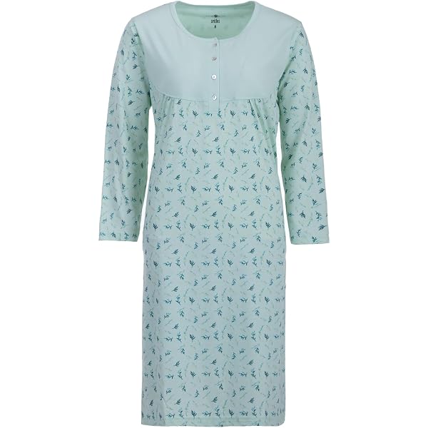 Camicia da notte in fantasia fiori all over donna