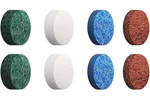 CMUYKIBU 8 Stück Reinigung-Pad Zubehör Set,Reinigungsbürste kompatibel mit Bosch Home and Garden 6033 Akku,UniversalBrush(2x Küchenpad, 2x Schaumstoffpad, 2x Hochleistungspad,2x Sekundäre Performance-Pads)