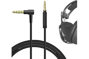 GEEKRIA Gaming Headset Cable Replacement for Astro A10 A30 A40 Gaming Headset Replacement Cable 5 Steps to 4 Steps Headphones Audio Replacement Cord (3.5 Male to 3.5 Male, Black)