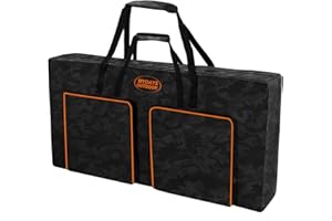 MYDAYS OUTDOOR Cornhole Tragetasche passend für 120 x 60 cm große Bretter, robuste Cornhole Boards Tasche mit schützendem gepolstertem Schaumstoff und zwei großen Taschen für Cornhole Outdoor-Spiele