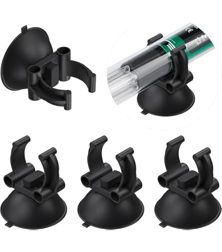 Saugnapf-Set Für Aquarium - 10 Stück 25mm Schwarz Für Luftschläuche
