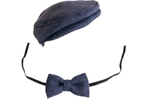 Odziezet Costume de Photographie Nouveau-né Bébé Salopette+Béret Déguisement Party 0-1 Mois