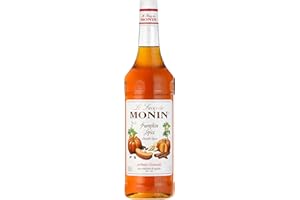 Monin Sirup Pumpkin Spice (1 x 1,0l) - Aromatischer Kürbisgewürz Sirup für Pumpkin Spice Latte - Kaffee und Cocktails - Herbst Getränke - ohne künstliche Zusätze