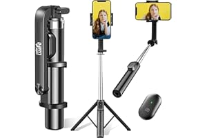 colorlizard Selfie-Stick-Stativ mit Fernbedienung, Handy-Stativ, kabelloser 6-in-1-Bluetooth-Selfie-Stick für iOS- und Android-Geräte, tragbarer Selfie-Stick für iPhone, Reisezubehör.