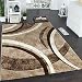 Produktbild Paco Home Designer Teppich mit Konturenschnitt Muster Gestreift Braun Beige Creme Meliert, Grösse:230x320 cm