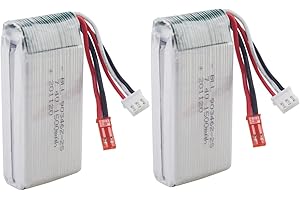 ZYGY 2PCS 7.4V 1500mAh Batterie au Lithium pour WLTOYS V913 Hélicoptère RC L959 Haute Vitesse Batterie de Voiture RC WL912 Batterie de Bateau RC