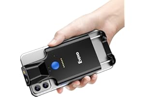 Eyoyo 2D Backclip Bluetooth Barcode Scanner, Lector de código de Barras para teléfono con Clip Trasero, escáner de código inalámbrico QR 1D con batería de 1600 mAh Funciona con Android, iOS, iPhone