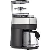 Amazon Basics Electric Coffee Grinder with 30 Grind Settings for French Press, Drip Coffee and Espresso, Black