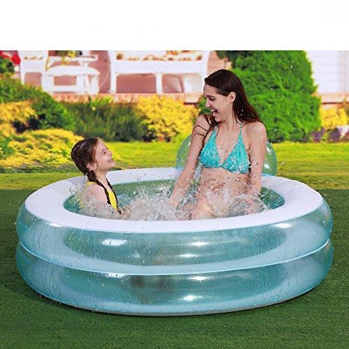 Jilong Round transparenter Familien Pool, Planschbecken mit Sitz im Innern, blau, 152 x 62 cm, 240 L, 57014 - 2