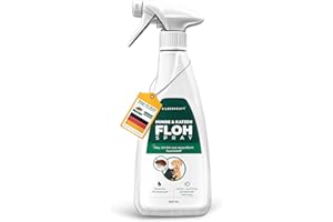 Silberkraft Flohmittel, Floh-Spray 500 ml - Flohspray für Hund, Katze und andere Haustiere - Umgebungsspray - ideales Anti-Floh-Mittel gegen Flöhe, Zecken, Parasiten, Ungeziefer