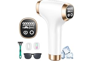 BELLIZY 21J Depiladora Láser con Función de Refrigeración, Depiladora Luz Pulsada con 3 Modos(HR/SR/AC) y Pantalla Táctil LED, Uso para Mujer y Hombre, Ideal para Rostro, Zona Bikini y Cuerpo Completo