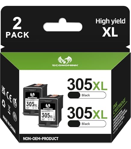 Cartouche Encre 305 XL Noir + Couleur - Compatible HP 305XL - 750/450 Pages - Pour HP Deskjet, Envy, Pro (Modèles 2700, 2720, 4100, 6000, 6420, Etc.)
