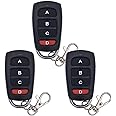 Khazna 3pcs 433mhz Garage Door Cloning Remote Control Keys, Universal Strong Wireless Copy Remote Control Keychain