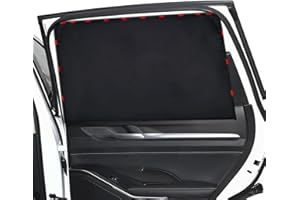 ZATOOTO 2 Pack Magnetic Car Window Shades for Baby Privacy Curtains with UV Rays Protection Car Sunshades for Blockout, Opaque, Camping, for Children/Kids/Pets/Adults