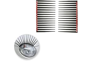 YALIYU Car Eyelashes for Headlights, 2PCS 3D Funny Car Eyelashes Decoration Car Headlights Stickers Sticker Eyelashes for Cars Lashes Black Car Eyelashes Car-Styling Decorative Sticker