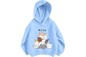 GENERISCH 2025 Niños Niñas Camiseta Deportiva Niño Niña Impresión Casual Personalidad Sudadera con Capucha con Sudadera Sin Bolsillo Tops Jersey Navidad 86