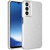 Compatible with Coverzone Samsung Galaxy A24 Z-Jelly Case Camera Protected Glitter Glitter Glitter Colored Glossy Silicone Cover-Silver