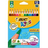Bic Kids Evolution &Uuml;&ccedil;gen Jumbo Kuru Boya Kalemi 12 Renk