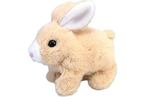 ZBATHTOY Easter Bunny Toy Rabbit Toys for Kids 1-3 Year Old Jumping Rabbit Toys for Kids Age 2 3 4 5 Girls Boys Interactive Toys Gifts 1 2 3 Year Old Baby Teddy for Baby Boys Girls Birthday Present Age 3+