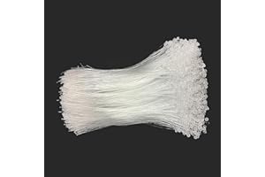 LbsAMP 2000Pcs Attache Plastique Etiquettes Vetement 125mm de Fermeture à Pression Blanche Transparente Attache Cable Blanc Boucle de Sécurité pour Prix Vêtements étiquette Volante