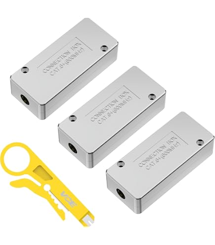 QIANRENON RJ45 Soldeervrije Snelkoppeling – 8P8C Naar 8-pins Klem, CAT6A Afgeschermd, Voor CAT5/6/6A, Audio, GPIO