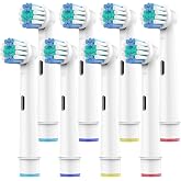 Oral B i&ccedil;in Diş Fır&ccedil;ası Başlıkları, 8'li Paket Profesyonel Elektrikli Diş Fır&ccedil;ası Yedek Başlıkları Orta Yumuşak Dupont Kıllar