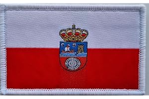 MateyCo Parche con Velcro Cantabria,Tejida oficial 8 cm x 5 cm para Mochila, Chaleco, Gorras. Parche para Ropa Militar y Motera (Cantabria)