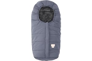Nuvita 9900 Ovetto One | Sacco Universale per Seggiolini Auto e passeggini | Perfetto per Bambini da 0 a 6 Mesi(80 cm) | Protezione Fino a -10°C anti pioggia e anti vento | Blu