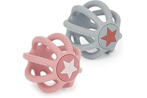 Bieco set di 2 palla neonato in silicone - Twilight | pallina neonato da afferrare | giochi sensoriali per neonati | palla neonato sensoriale | palla sensoriale neonati palline sensoriali neonati