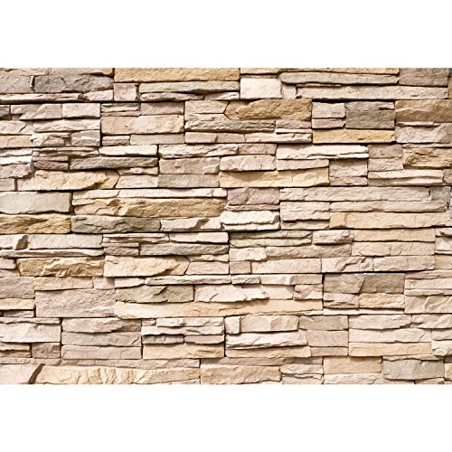Fototapete Steinwand 352 x 250 cm – Vliestapete – Wandtapete – Vlies Phototapete – Wand – Wandbilder XXL – !!! 100% MADE IN GERMANY !!! Runa Tapete 9019011b - 6