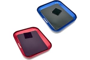 LinsyRC 2pcs RC Repair Tool Screws Disk Alloy Screw Tray with Magnetic Pad for RC Model Car Helicopters Airplanes