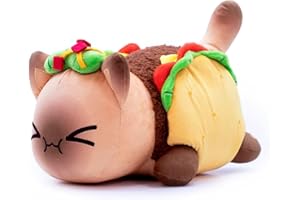 LYOVEU Meemeows Cat Food Plushies, Aphmau Meemeows Plush,Aphmau Surprise Meemeows Plush,Aphmau Plushies,Meemeows Cat Plush,Cute Anime Cartoon Cat Stuffed Animal Figure Toy Plush Pillow Gift For Fans Kids