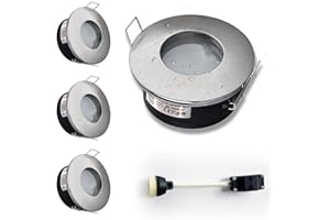Sweier Spot Encastrable IP65, GU10 Downlight Plafond Encastrés à LED étanches Pour Salle de Bain et Cuisine (Ampoule Non Incluse) Trou Φ68mm Lot de 4