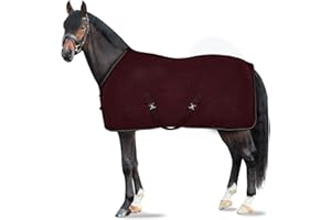 HORZE Couverture Polaire Kiel, Rouge, 135