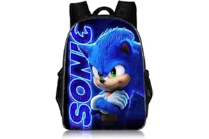 Runup Zaino per bambini, zaino con stampa 3D del riccio, zaino per ragazzi e ragazze, zaino leggero regolabile da 17 pollici per la scuola primaria