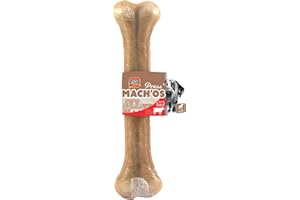 Riga - Mach'os - Os pour Chien L - Peau De Buffle - Riche en Protéines - Hygiène Buccale - Mastication Et Récompense - pour Grand Chien - 150G