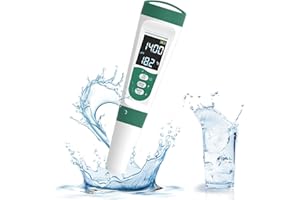 JOYFAN Digital Salt Tester, Salinity Meter for Pool, 5 in 1 PH/TDS/EC Temp Meter for Hydroponics, Salt ppm Test Pen with ATC & Backlight, Accurate device for Koi pond, Aquarium, SPA, Hot Tub, Water (5 In 1)