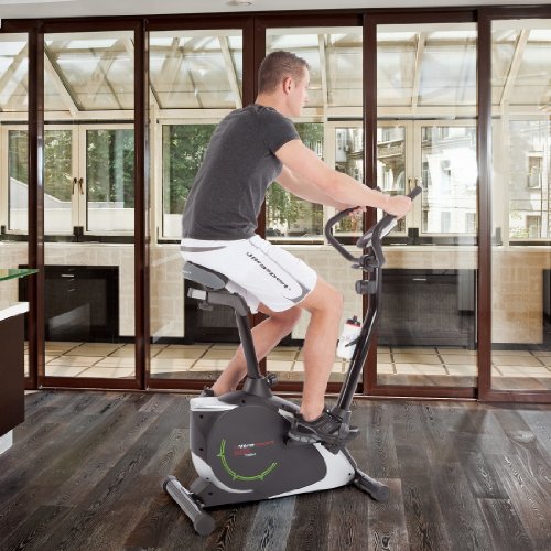 Ultrasport Heimtrainer Racer 700M/800A mit Handpuls-Sensoren inkl. Trinkflasche - 7