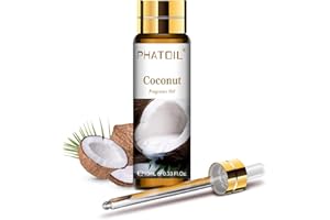 PHATOIL - Coconut Fragrance Oil for Diffuser for Home, Aromatherapy, Soap Making, Candle Making, Burner Oil - 10ml
