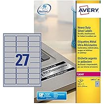 Avery White Heavy Duty Labels-99.1x38.1mm 14UP-350 Labels-25 Sheets - View #3