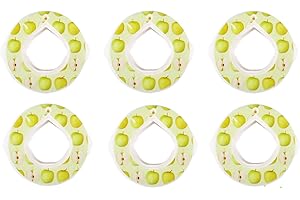 QOOLOO Pod Aromatizzanti, 6 Pezzi Baccello Della Bottiglia, 0 Zucchero E 0 Calorie, Bottiglia D'Acqua Cialde, Gusti Pods per D'acqua per Bere Più Acqua in Bottiglie D'acqua Aromatizzate (Mela Verde)