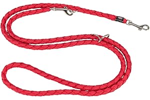 TRIXIE Hundeleine Cavo V-Leine S–M, 2,00 m ø 12 mm in rot - verstellbare Leine für Outdooraktivitäten - für kleine bis mittelgroße Hunde - 143503