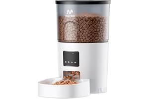 IMIPAW Automatic Cat Feeder, 3L Smart Food Dispenser for Cats and Dogs, 1–10 Meals a Day, Precise Portion Control, Easy App Operation