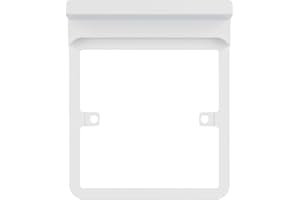 Schneider Electric Lisse Screwless Deco - Single 1Socket Surround, with Phone Holder Shelf, GGBLSHF1GS, White