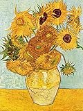 Qualitäts-Markenprodukt 1art1 50713 Vincent Van Gogh - Stillleben Mit Sonnenblumen, 1888 Kunstdruck 80 x 60 cm