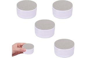 ARCPNRT Rialzo per mobili in acciaio al carbonio, 4 piedini per mobili da incollare, rialzo tavolo in acciaio al carbonio, rialzo autoadesivo, altezza armadi, diametro 6 cm, aggiunge 3 cm, divano letto