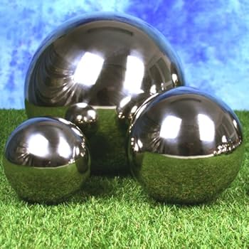 BOLTZE Edelstahl-Gartenkugel 18cm - Polierte Deko-Kugel Für Garten & Teich