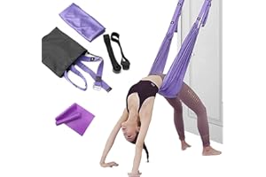 Kvittra Upgraded Yoga Strap for Stretching, Leg Stretcher Pilates Equipment for Home Gym, Back Bend Assist Trainer Waist Flexibility Workout Bands for Physical Therapy Ballet Dance Splits Gymnastics