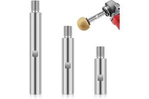 RIEROUSY Przedłużenie szlifierki kątowej, trzpień polerski M14, przedłużka 75 mm/100 mm/140 mm, do polerki, polerki samochodowej, padów polerskich