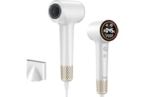 TQQ Hair Dryer, 400 Million Plasma Ionic Hairdryer, 110, 000 RPM High Speed Brushless Motor Blow Dryer for 2min Fast Drying, 57dB Low Noise Travel Hairdryers for Women and Men